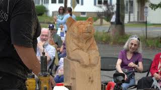 Pleasantview Senior Center Little E Wood Carving Demonstration September 6 2024 [upl. by Leorsiy]