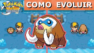 Como evoluir o Swinub  Piloswine para Mamoswine  Pokémon HeartGold amp SoulSilver [upl. by Nyroc]