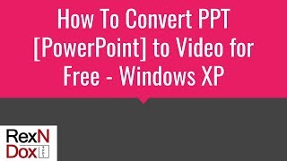 How To Convert PPT PowerPoint to Video for Free [upl. by Utta]