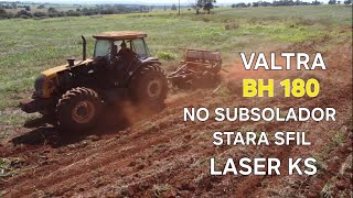 TRATOR VALTRA BH 180 COM SUBSOLADOR STARA SFIL [upl. by Yelyab]