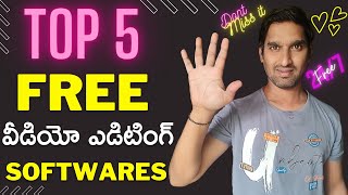 Top 5 Best Video Editors 2024  No Watermark  Free Video Editing Software For Computer Telugu [upl. by Ainer]