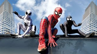 TEAM SPIDERMAN IN REAL LIFE  Mansion Battle Story  Nerf Gun War  Parkour  Swimming [upl. by Jerome78]