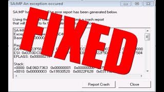 How to fix crash error Gta SAMP [upl. by Toombs346]