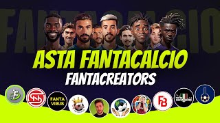 ASTA FANTACREATORS 20242025  Asta Fantacalcio Live  Feat fantalabofficial [upl. by Wershba900]