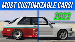 GTA 5 Top 20 MOST CUSTOMIZABLE Cars 2023 [upl. by Deys162]