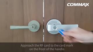 COMMAX Lock and Rock  Indoor Digital DoorlockCDL800WL CDL100WL [upl. by Nosliw]