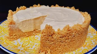 CHEESECAKE CON CREMA DE CARAMELO IMPERDIBLE SIN HORNO [upl. by Sigismund]