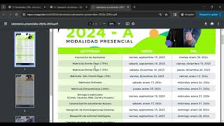 Conoce tu CALENDARIO ACADÉMICO PRESENCIAL 2024A 💚 [upl. by Verge]