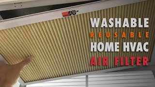 KampN Washable Home HVAC Filter Install  MERV 11 Filter [upl. by Ahsinav]