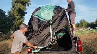 Hikpeed Truck Bed Tent by GEERTOP for Chevy Silverado 66quot Bed Unboxing and Review and Set up [upl. by Anyg]