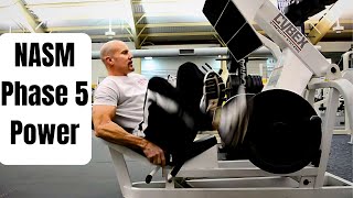 NASM Phase 5 Power  nasm  nasm phase 5 powe  nasm nasm  nasm bodybuilder  nasm exercises [upl. by Norrad]