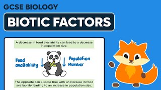 Biotic Factors  GCSE Biology [upl. by Faux]