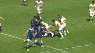 TOP 14 – Castres  La Rochelle  6720 Essai Geoffrey PALIS CAS – J24 – Saison 20152016 [upl. by Reade]