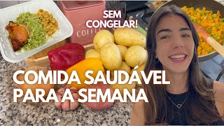 COMO ORGANIZO O ALMOÇO E JANTAR DA SEMANA TODA  como ter refeições saudáveis todo dia [upl. by Celine460]