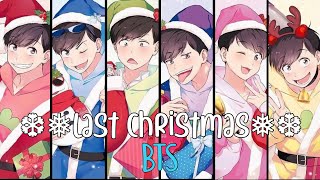 「Nightcore」→ BTS  Last Christmas Lyrics [upl. by Athey]