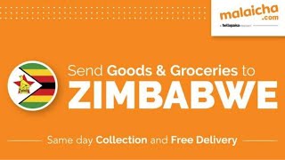 How to Send Groceries to Zimbabwe using Malaichacom App Review  From SOUTH AFRICA [upl. by Eneres]