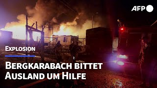 Explosion Behörden in Bergkarabach bitten Ausland um Hilfe  AFP [upl. by Nilyram980]