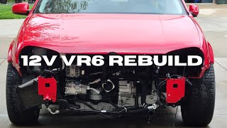 MK4 GTI 12v VR6 Engine Rebuild in 15 minutes [upl. by Icrad661]