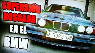 ¡¡ MONTO SUSPENSIÓN ROSCADA EN MI BMW E34   JGP CREW [upl. by Daph210]