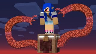 1 BLOCO ASSUSTADOR Sobrevivendo Minecraft [upl. by Karim]