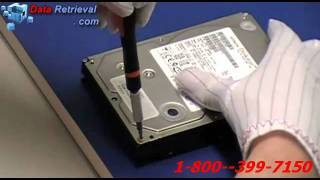 DataRetrievalcom  How to open HITACHI DESKSTAR Hard Drive [upl. by Lars]