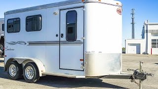 2007 SUNDOWNER 2HORSE BUMPER PULL TRAILER Transwest Truck Trailer RV Stock  11U160368 [upl. by Jesher]