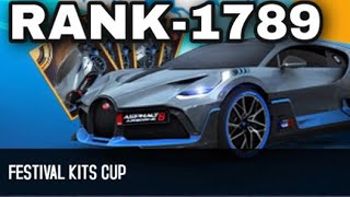 Asphalt 8 Festival Kits Cup Metal Garden Bugatti Divo Rank 1789 [upl. by Ahtiek]