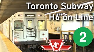 TTC H6s Arriving at Stations on Line 2 Bloor Danforth [upl. by Osnofledi281]