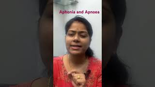 Aphonia and apnoea [upl. by Enrol]