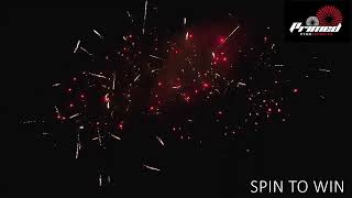 PRIMED PYROTECHNICS  SPIN TO WIN  13G  264 SHOTS  25mm [upl. by Nirag]