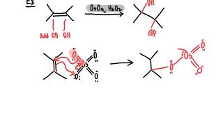 70 CHM2210 Conversion of Alkenes to Vicinal Diols [upl. by Charlton]