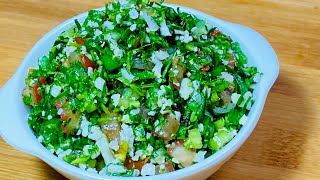 Keto Tabbouleh recipe Shorts 28th shortKeto dietArabic salad193rdHealthyLebanese Tabouli [upl. by Ecinhoj]