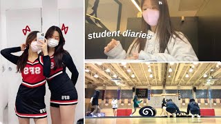 BUSY student life in korea cheerleading school 5am mornings [upl. by Den341]