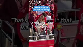 😳🏈 SHOCKING Patrick and Brittany Mahomes at Chiefs Super Bowl Parade [upl. by Frieda]