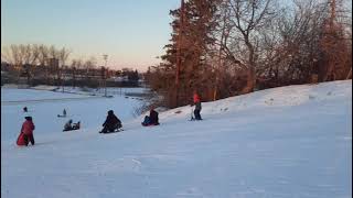 Sledding in Carlington Park [upl. by Sergius]