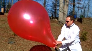 Giant 3ft Balloon Pop in Slow Motion  Slow Mo Lab [upl. by Gnah]