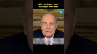 François Mitterrand  ses derniers vœux aux Français INA shorts [upl. by Waters148]