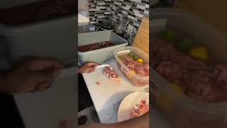 Let’s clean these Oxtails foodblogger [upl. by Akkahs]