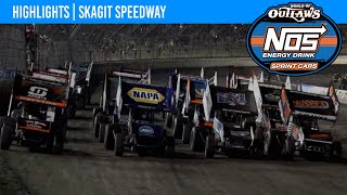 World of Outlaws NOS Energy Drink Sprint Cars Skagit Speedway September 3 2022  HIGHLIGHTS [upl. by Attennaej]