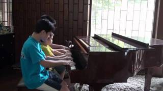 Pianist 6 years old boy Prodigy and 4 hands Epic version [upl. by Eitsim]