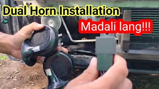 Dual Snail Horn Installation with Relay Step by Step Procedure [upl. by Eimaj]