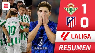 ATLÉTICO de MADRID sufrió duro golpe vs BETIS por 10 en el Benito Villamarín  La Liga  Resumen [upl. by Ayaet479]