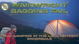 Solo Wild Camping in the lake district  Chasing Wainwrights in Challenging Condition [upl. by Anyaled]