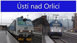 Vlaky Ústí nad Orlicí otevření nového nádraží  17112014  Czech Trains Ústí nad Orlicí [upl. by Prendergast]