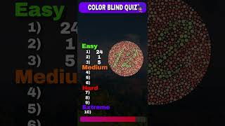 Are You Color Blind  Quiz TEST [upl. by Inalan]