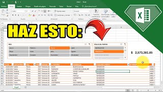 FILTROS DINAMICOS  USAR SEGMENTACION DE DATOS EN EXCEL PARA MEJORAR TUS TABLAS [upl. by Mackoff750]