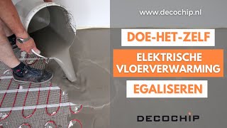 Zelf Elektrische Vloerverwarming Egaliseren  Vloer Egaliseren Met Egaline  Doe Het Zelf [upl. by Kenlee]