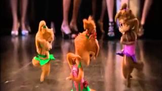 We No Speak AmericanoConga Chipettes Real Voices Movie Scene [upl. by Philis15]