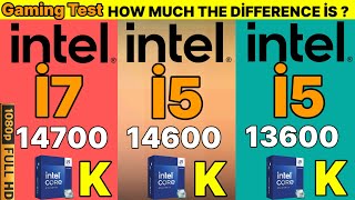 14900K VS 13900K VS İ7 14700K VS İ7 13700K VS İ5 14600K VS İ5 13600K VS Ryzen R7 7800x3d [upl. by Chandler896]