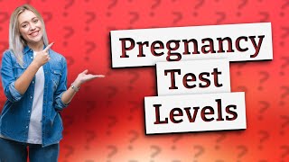 What is the minimum hCG level for a positive pregnancy test [upl. by Aimo]